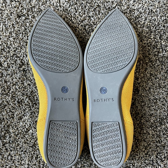 Rothy’s Shoes The Point Flats in Marigold size 7 - Picture 5 of 8